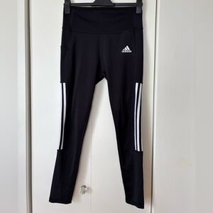 ✨ Adidas 3-Stripes Black Leggings - Size M